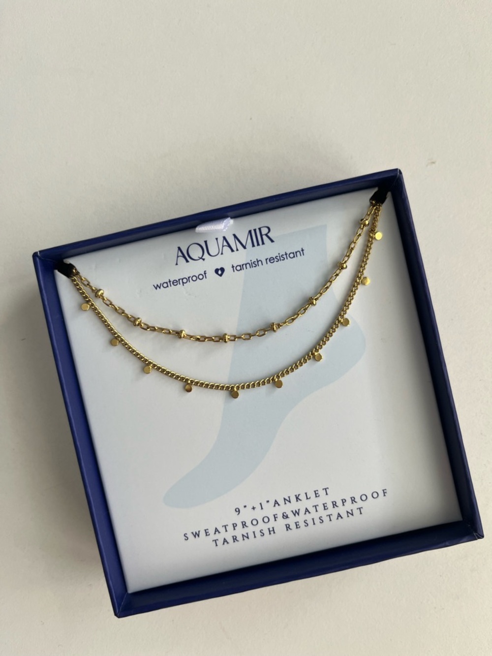 Dainty waterproof anklets (2)